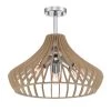 17.75 in. Sanaa 3-Light Kula Wood Ceiling Light Semi Flush Mount by Designers Fountain -Designers Fountain Shop kula wood style designers fountain flush mount lights 3549 317 64 1000