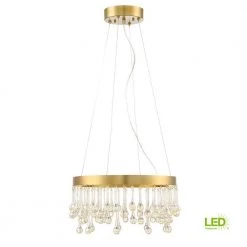 Lucienne Luxor Gold Interior LED Pendant by Designers Fountain -Designers Fountain Shop luxor gold designers fountain chandeliers led88132 lxg 77 1000