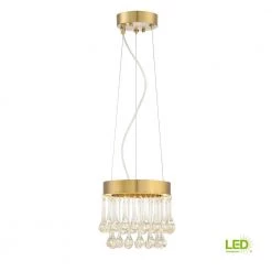 Lucienne 11-Watt Luxor Gold Interior Integrated LED Pendant by Designers Fountain -Designers Fountain Shop luxor gold designers fountain pendant lights led88130 lxg 1d 1000