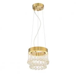 Lucienne 11-Watt Luxor Gold Interior Integrated LED Pendant by Designers Fountain -Designers Fountain Shop luxor gold designers fountain pendant lights led88130 lxg 40 1000
