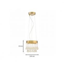 Lucienne 11-Watt Luxor Gold Interior Integrated LED Pendant by Designers Fountain -Designers Fountain Shop luxor gold designers fountain pendant lights led88130 lxg 66 1000