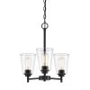 Westin 18 in. 3-Light Matte Black Modern Industrial Chandelier with Clear Glass Shade by Designers Fountain 1 Westin 18 in. 3-Light Matte Black Modern Industrial Chandelier with Clear Glass Shade by Designers Fountain -Designers Fountain Shop matte black designers fountain chandeliers 95783 mb 64 1000