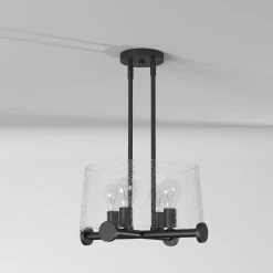 Matteson 4-Light Matte Black Pendant by Designers Fountain -Designers Fountain Shop matte black designers fountain chandeliers 95833 mb 44 1000