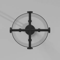 Matteson 4-Light Matte Black Pendant by Designers Fountain -Designers Fountain Shop matte black designers fountain chandeliers 95833 mb fa 1000