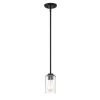 Logan 1-Light Matte Black Mini Pendant by Designers Fountain -Designers Fountain Shop matte black designers fountain chandeliers 96430 mb 64 1000