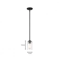 Logan 1-Light Matte Black Mini Pendant by Designers Fountain 12 Logan 1-Light Matte Black Mini Pendant by Designers Fountain -Designers Fountain Shop matte black designers fountain chandeliers 96430 mb c3 1000