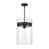 Midnight LA 1-Light Matte Black Shaded Pendant by Designers Fountain -Designers Fountain Shop matte black designers fountain chandeliers d222m 12p mb 64 1000