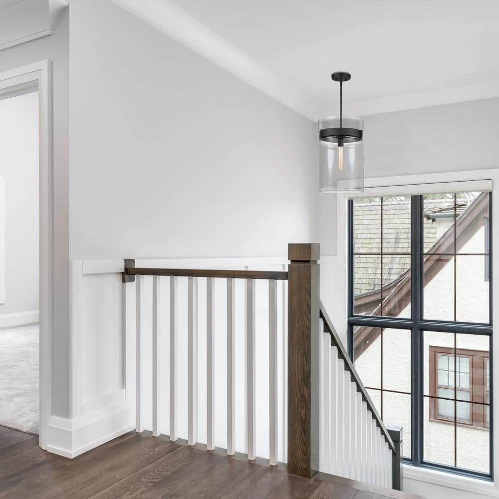 Midnight LA 1-Light Matte Black Shaded Pendant by Designers Fountain 4 Midnight LA 1-Light Matte Black Shaded Pendant by Designers Fountain - Image 2