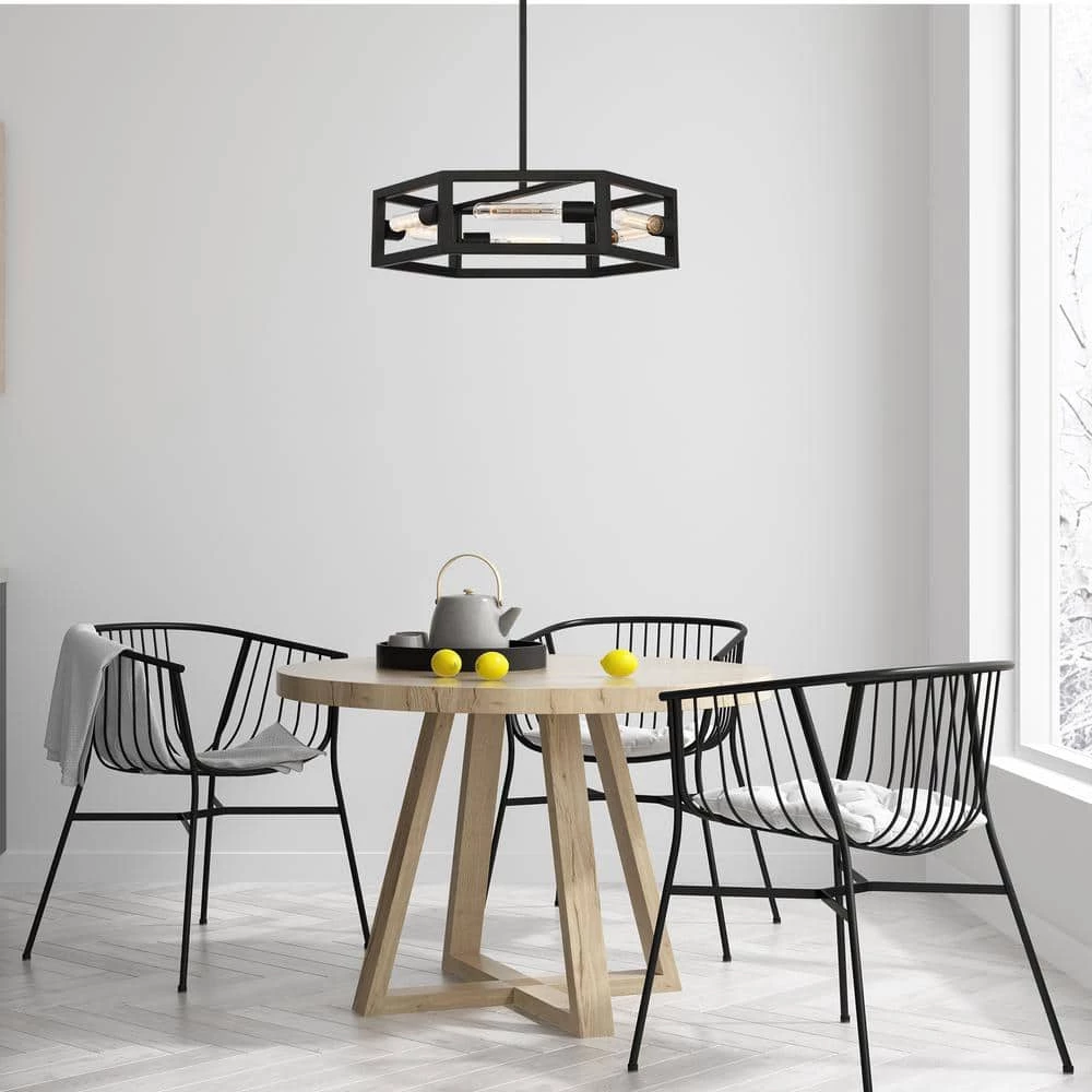 Urban Oasis 6-Light Matte Black Chandelier by Designers Fountain 4 Urban Oasis 6-Light Matte Black Chandelier by Designers Fountain - Image 2