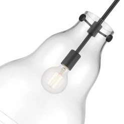 Lakeview 1-Light Matte Black Shaded Pendant Light by Designers Fountain -Designers Fountain Shop matte black designers fountain chandeliers d229m 14p mb 4f 1000