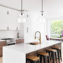 Lakeview 1-Light Matte Black Shaded Pendant Light by Designers Fountain -Designers Fountain Shop matte black designers fountain chandeliers d229m 14p mb c3 1000