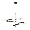 Louise 6-Lights Matte Black Island Pendant by Designers Fountain -Designers Fountain Shop matte black designers fountain chandeliers d231m is mb 64 1000