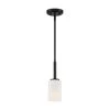 Carmine 1-Light Matte Black Pendant by Designers Fountain -Designers Fountain Shop matte black designers fountain chandeliers d239m 4p mb 64 1000