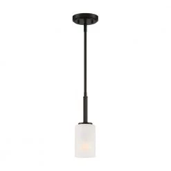 Carmine 1-Light Matte Black Pendant by Designers Fountain