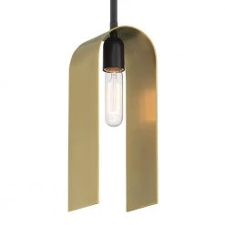 U Turn 1-Light Matte Black Shaded Pendant by Designers Fountain -Designers Fountain Shop matte black designers fountain chandeliers d263m 4p mb 4f 1000