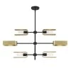 U Turn 6-Lights Matte Black Island Pendant by Designers Fountain 2 U Turn 6-Lights Matte Black Island Pendant by Designers Fountain -Designers Fountain Shop matte black designers fountain chandeliers d263m is mb 64 1000
