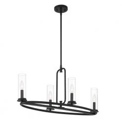 Hudson Heights 4-Lights Island Pendant by Designers Fountain