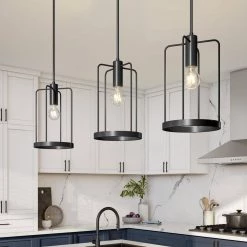Tafo 1-Light Matte Black Cage Pendant by Designers Fountain 8 Tafo 1-Light Matte Black Cage Pendant by Designers Fountain -Designers Fountain Shop matte black designers fountain chandeliers d273m 8p mb 40 1000