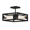 13 in. Urban Oasis 13 in. 4-Light Matte Black Ceiling Light Semi Flush Mount by Designers Fountain -Designers Fountain Shop matte black designers fountain flush mount lights d224m sf mb 64 1000