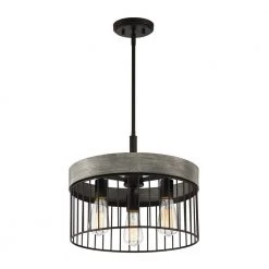 16 in. Aster 3-Light Matte Black Ceiling Light Semi Flush Mount by Designers Fountain -Designers Fountain Shop matte black designers fountain flush mount lights d226m sf mb 4f 1000