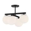 Crown Heights 18 in. 4 Light Matte Black Semi Flush Mount by Designers Fountain -Designers Fountain Shop matte black designers fountain flush mount lights d252c sf mb 64 1000