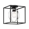 10 in. Kew Gardens 1-Light Matte Black Ceiling Light Semi Flush Mount by Designers Fountain -Designers Fountain Shop matte black designers fountain flush mount lights d260m sf mb 64 1000