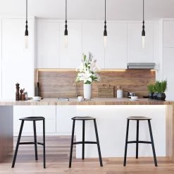 Louise 1-Light Matte Black Bulb Mini Pendant by Designers Fountain 8 Louise 1-Light Matte Black Bulb Mini Pendant by Designers Fountain -Designers Fountain Shop matte black designers fountain pendant lights d231m 5p mb c3 1000