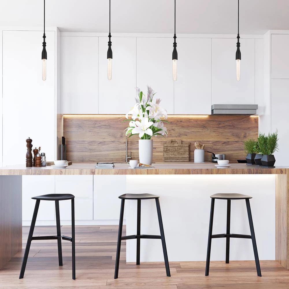Louise 1-Light Matte Black Bulb Mini Pendant by Designers Fountain 5 Louise 1-Light Matte Black Bulb Mini Pendant by Designers Fountain - Image 3