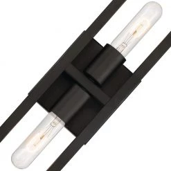 4.75 in. Urban Oasis 2-Light Matte Black Modern Wall Mount Sconce Light by Designers Fountain 8 4.75 in. Urban Oasis 2-Light Matte Black Modern Wall Mount Sconce Light by Designers Fountain -Designers Fountain Shop matte black designers fountain vanity lighting d224m ws mb 4f 1000