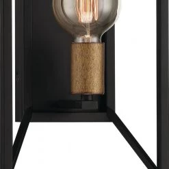 8 in. Within 1-Light Matte Black Modern Industrial Wall Mount Sconce Light by Designers Fountain -Designers Fountain Shop matte black designers fountain vanity lighting d237m ws mb 4f 1000
