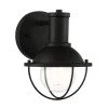 5.25 in. Dalton 1-Light Matte Black Industrial Wall Mount Sconce Light by Designers Fountain -Designers Fountain Shop matte black designers fountain vanity lighting d243m 1b mb 64 1000
