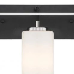 24 in. Prince St 3-Light Matte Black Modern Bathroom Vanity Light with Etched Opal Glass Shades by Designers Fountain 14 24 in. Prince St 3-Light Matte Black Modern Bathroom Vanity Light with Etched Opal Glass Shades by Designers Fountain -Designers Fountain Shop matte black designers fountain vanity lighting d250m 3b mb 44 1000