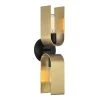 5.25 in. U Turn 2-Light Matte Black Glam Wall Mount Sconce Light with Brushed Gold Accent Shades by Designers Fountain -Designers Fountain Shop matte black designers fountain vanity lighting d263m 2ws mb 64 1000