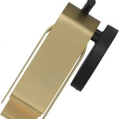 18 in. U Turn 3-Light Matte Black Glam Bathroom Vanity Light with Brushed Gold Metal Shades by Designers Fountain -Designers Fountain Shop matte black designers fountain vanity lighting d263m 3b mb 44 1000