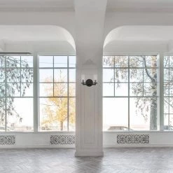 11 in. Hudson Heights 2-Light Matte Black Coastal Bathroom Vanity Light with Clear Glass Shades by Designers Fountain -Designers Fountain Shop matte black designers fountain vanity lighting d268c 2b mb 4f 1000