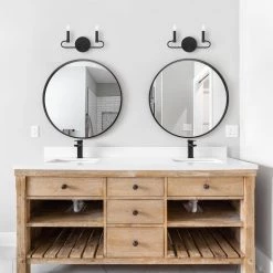 14 in. Summit 2-Light Matte Black Modern Bathroom Vanity Light by Designers Fountain -Designers Fountain Shop matte black designers fountain vanity lighting d269c 2b mb 4f 1000