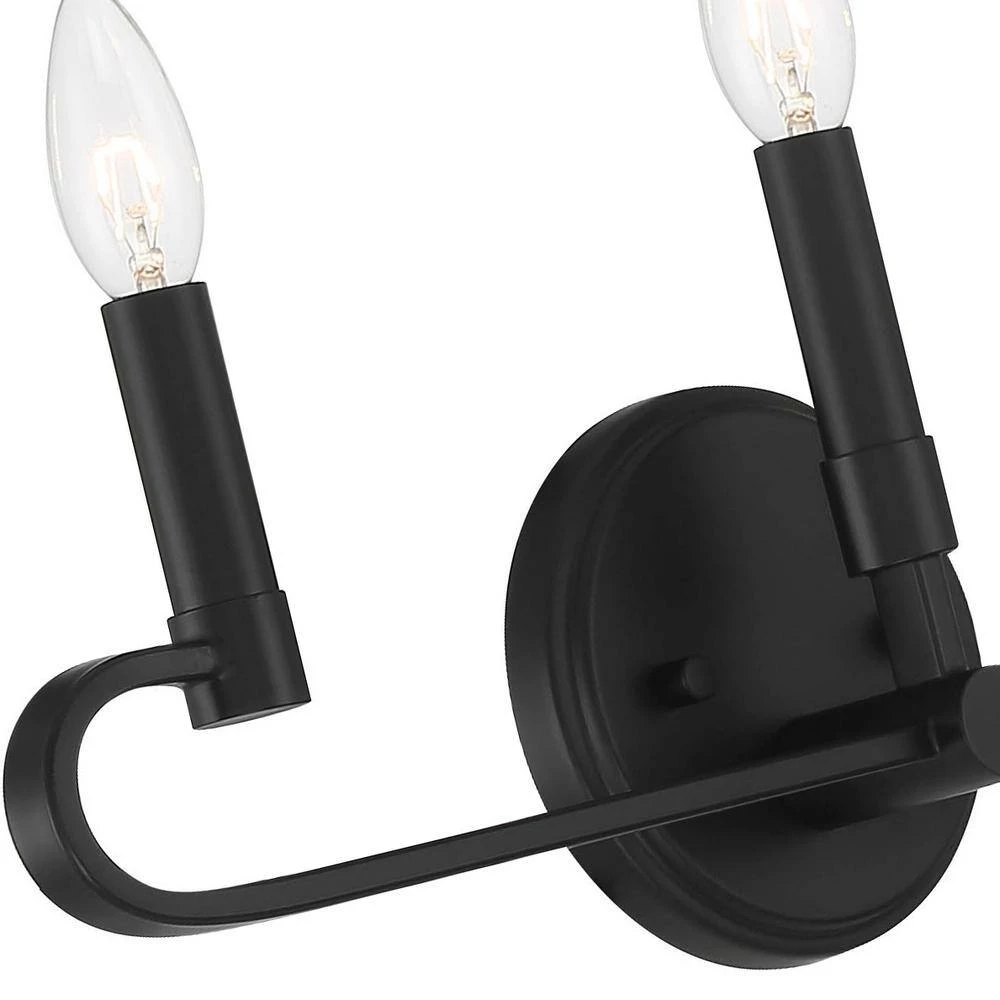 20 in. Summit 3-Light Matte Black Modern Bathroom Vanity Light by Designers Fountain 8 20 in. Summit 3-Light Matte Black Modern Bathroom Vanity Light by Designers Fountain - Image 6