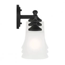 23 in. Bronson 3-Light Matte Black Transitional Bathroom Vanity Light with Etched Glass Shades by Designers Fountain 18 23 in. Bronson 3-Light Matte Black Transitional Bathroom Vanity Light with Etched Glass Shades by Designers Fountain -Designers Fountain Shop matte black designers fountain vanity lighting d278m 3b mb 44 1000
