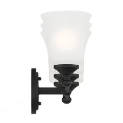 23 in. Bronson 3-Light Matte Black Transitional Bathroom Vanity Light with Etched Glass Shades by Designers Fountain 16 23 in. Bronson 3-Light Matte Black Transitional Bathroom Vanity Light with Etched Glass Shades by Designers Fountain -Designers Fountain Shop matte black designers fountain vanity lighting d278m 3b mb 4f 1000