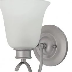 5.25 in. Montego 1-Light Matte Pewter Transitional Bathroom Wall Sconce with Frosted Glass Shade by Designers Fountain 17 5.25 in. Montego 1-Light Matte Pewter Transitional Bathroom Wall Sconce with Frosted Glass Shade by Designers Fountain -Designers Fountain Shop matte pewter designers fountain vanity lighting 96901 mtp 31 1000