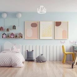 Carousel 12 in. 6-Light Matte White Semi-Flush Mount by Designers Fountain -Designers Fountain Shop matte white designers fountain flush mount lights d254c sf mw 4f 1000