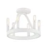 Carousel 12 in. 6-Light Matte White Semi-Flush Mount by Designers Fountain -Designers Fountain Shop matte white designers fountain flush mount lights d254c sf mw 64 1000