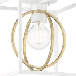 10 in. Kew Gardens 1 Light Matte White Ceiling Light Semi Flush Mount by Designers Fountain 11 10 in. Kew Gardens 1 Light Matte White Ceiling Light Semi Flush Mount by Designers Fountain -Designers Fountain Shop matte white designers fountain flush mount lights d260m sf mw 1f 1000