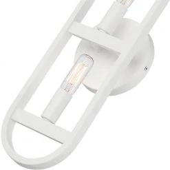 22 in. Carousel 3 Light Matte White Modern Wall Mount Sconce Light by Designers Fountain -Designers Fountain Shop matte white designers fountain vanity lighting d254c 3ws mw 44 1000