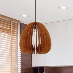 Lika 1-Light Mehana Wood Hanging Pendant by Designers Fountain -Designers Fountain Shop mehana wood style designers fountain chandeliers 3543 318 1d 1000