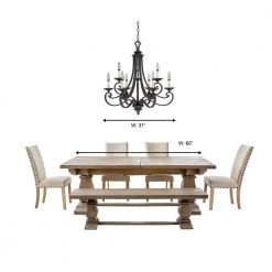 Barcelona 9-Light Hanging Natural Iron Chandelier by Designers Fountain -Designers Fountain Shop natural iron designers fountain chandeliers 9039 ni 66 1000