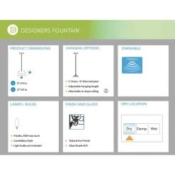 Barcelona 9-Light Hanging Natural Iron Chandelier by Designers Fountain -Designers Fountain Shop natural iron designers fountain chandeliers 9039 ni 76 1000