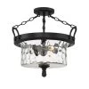 17.5 in. Amilla 3-Light Natural Iron Interior Ceiling Light Semi Flush Mount by Designers Fountain -Designers Fountain Shop natural iron designers fountain flush mount lights 92311 ni 64 1000