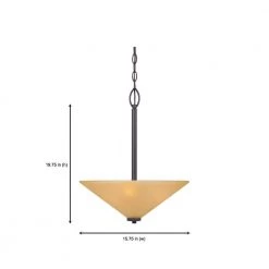 Arcadia 3-Light Oil Rubbed Bronze Interior Incandescent Pendant by Designers Fountain -Designers Fountain Shop oil rubbed bronze designers fountain chandeliers 83531 orb 1d 1000