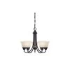Kendall 20 in. 5-Light Oil Rubbed Bronze Transitional Chandelier with Alabaster Glass Shade by Designers Fountain -Designers Fountain Shop oil rubbed bronze designers fountain chandeliers 85185 orb 64 1000